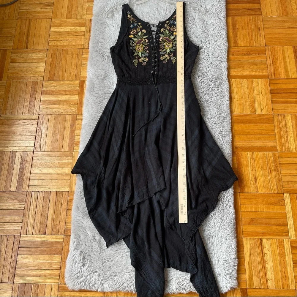 FREE PEOPLE Asymmetrical Embroidered Dress Bohemian‎ Festival